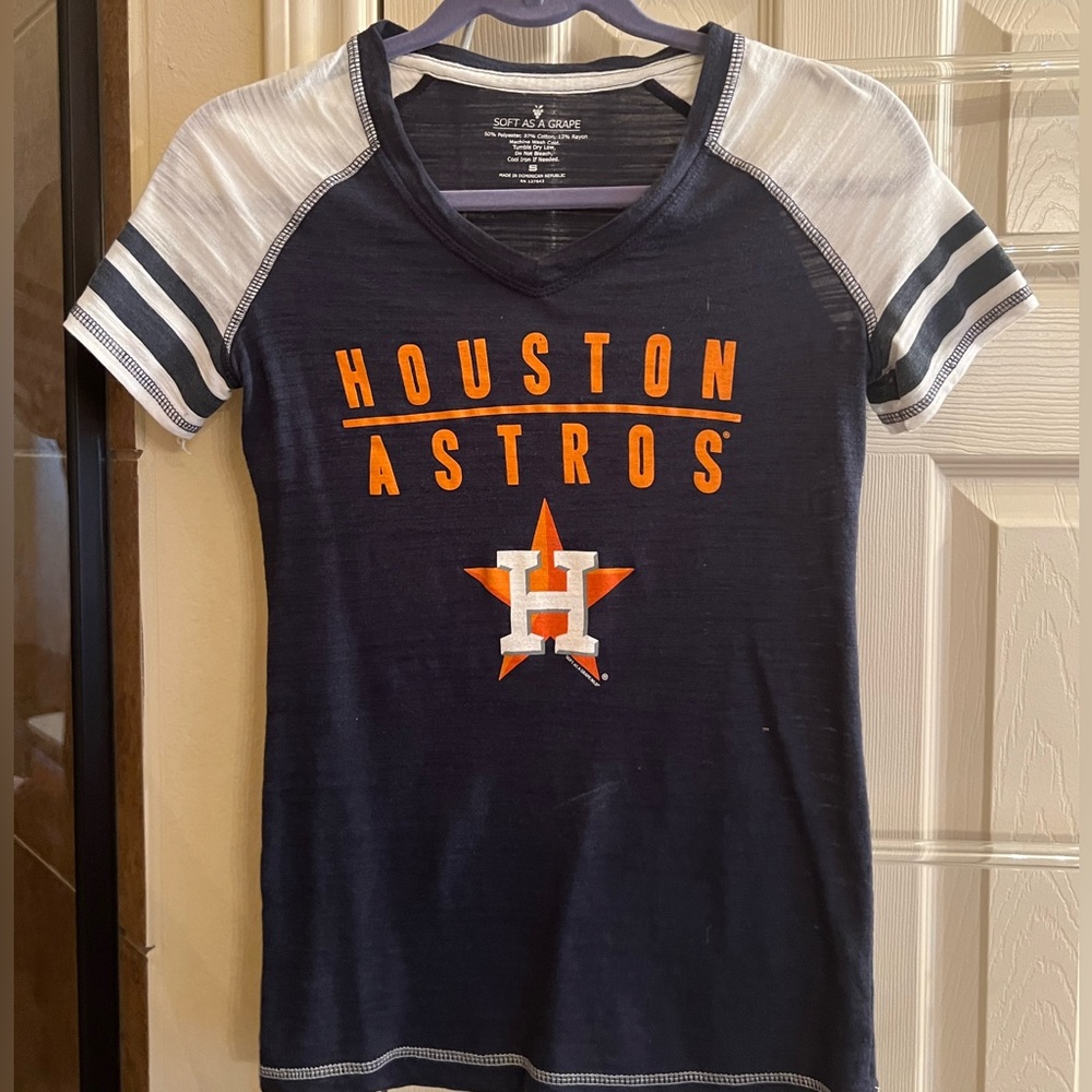 Houston Astros Ringer Women’s Tee - Small